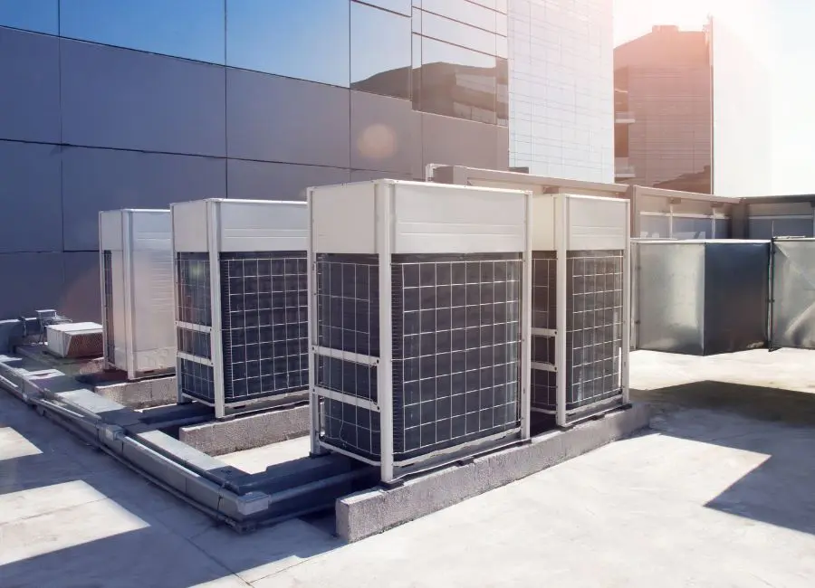 commercial air conditioning units on roof