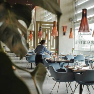 interior of a high class restaurant